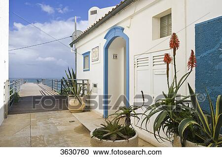 Alley to observation deck, Albufeira, Algarve, Portugal  View Large Photo Image Stock Image - Alley to observation deck, Albufeira, Algarve, Portugal . Fotosearch