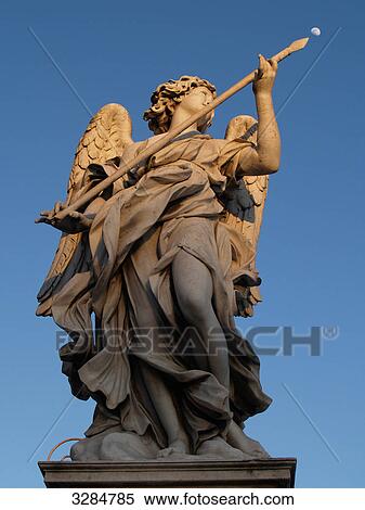 Angel, Angel Bridge, Rom, Italy View Large Photo Image Stock Photography - Angel, Angel Bridge, Rom, Italy . Fotosearch