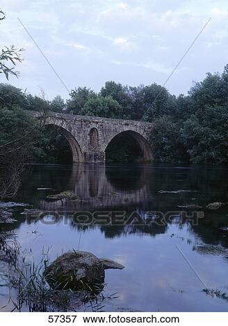 Arch bridge across a river, Portugal View Large Photo Image Stock Photo - Arch bridge across a river, Portugal . Fotosearch