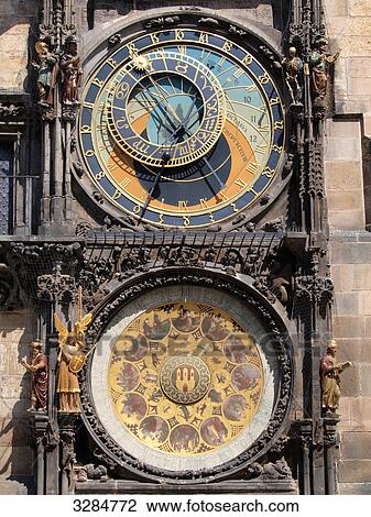 Astronomical Clock, Prague, Czech republic View Large Photo Image Stock Image - Astronomical Clock, Prague, Czech republic . Fotosearch