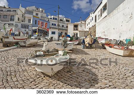At the harbor of Burgau, Algarve, Portugal View Large Photo Image Stock Photo - At the harbor of Burgau, Algarve, Portugal . Fotosearch