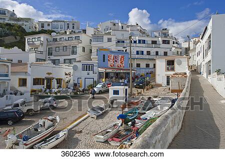 At the harbor of Burgau, Algarve, Portugal View Large Photo Image Stock Photography - At the harbor of Burgau, Algarve, Portugal . Fotosearch