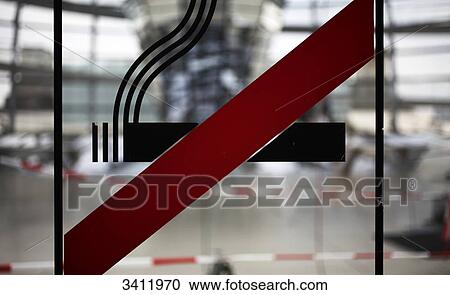 Stock Image - Ban on smoking, close-up . Fotosearch