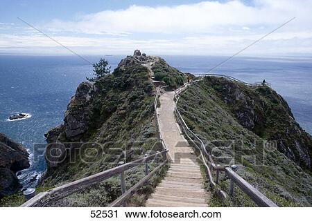 Boardwalk at coast, Muir Beach, Sonoma County, California, USA View Large Photo Image Stock Image - Boardwalk at coast, Muir Beach, Sonoma County, California, USA . Fotosearch