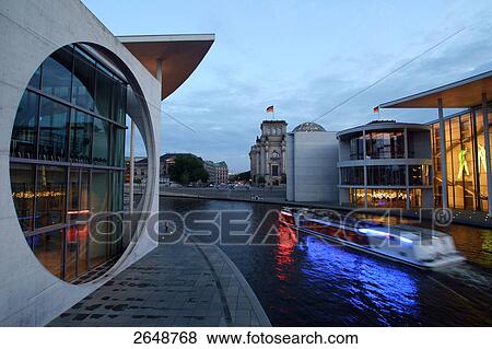 Boat in river, Spree River, Berlin, Germany View Large Photo Image Stock Photo - Boat in river, Spree River, Berlin, Germany . Fotosearch