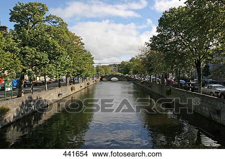 Picture - Bridge across canal . Fotosearch