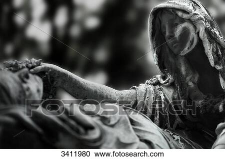 Bronze statue of a woman at the grave of her mother, Pere Lachaise, Paris, France, Europe View Large Photo Image Stock Image - Bronze statue of a woman at the grave of her mother, Pere Lachaise, Paris, France, Europe . Fotosearch