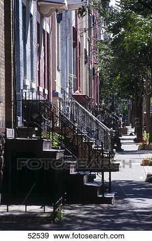 Buildings along street, Albany, New York State, USA View Large Photo Image Stock Photo - Buildings along street, Albany, New York State, USA . Fotosearch