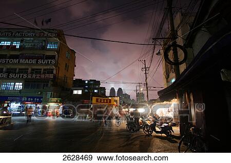 Stock Photo - Buildings in city, Puxi, Shanghai, China . Fotosearch