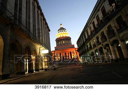 Stock Photo - Capitolio, Havana, Cuba, America . Fotosearch