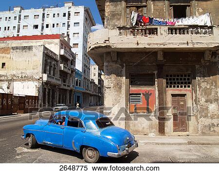 Car on road, Calle San Lazaro, Havana, Cuba View Large Photo Image Stock Photography - Car on road, Calle San Lazaro, Havana, Cuba . Fotosearch