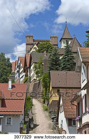 Castle Berneck, Berneck Altensteig, Baden-Wuerttemberg, Germany, Europe View Large Photo Image Stock Photo - Castle Berneck, Berneck Altensteig, Baden-Wuerttemberg, Germany, Europe . Fotosearch