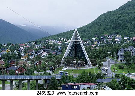 Cathedral in city, Arctic Cathedral, Tromso, Troms, Norway View Large Photo Image Stock Image - Cathedral in city, Arctic Cathedral, Tromso, Troms, Norway . Fotosearch
