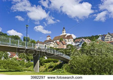 City view with collegiate church, Horb am Neckar, Baden-Wuerttemberg, Germany, Europe View Large Photo Image Stock Photo - City view with collegiate church, Horb am Neckar, Baden-Wuerttemberg, Germany, Europe . Fotosearch