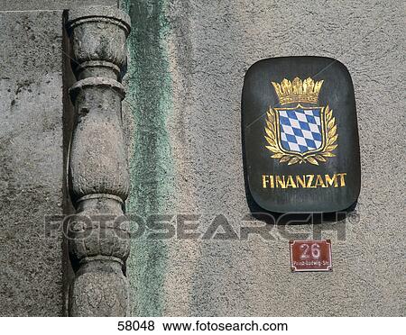 Close-up of column on wall of office building, Bavaria, Germany, Europe View Large Photo Image Stock Photo - Close-up of column on wall of office building, Bavaria, Germany, Europe . Fotosearch
