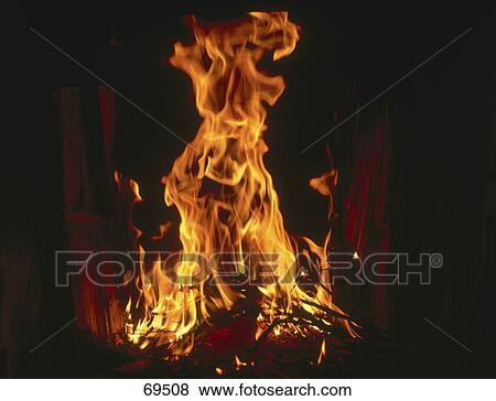 Stock Photo - Close-up of flame . Fotosearch