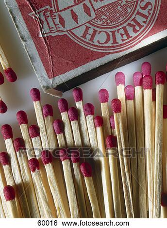 Stock Photograph - Close-up of matchsticks . Fotosearch