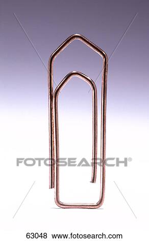 Stock Photo - Close-up of paper clip . Fotosearch
