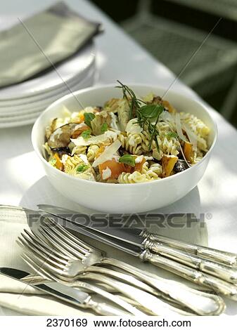 Close-up of pasta in bowl View Large Photo Image Stock Photo - Close-up of pasta in bowl . Fotosearch