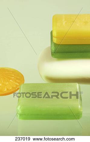 Close-up of stack of bars of soap View Large Photo Image Stock Photo - Close-up of stack of bars of soap . Fotosearch