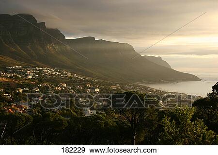 Stock Photo - Coast area at evening . Fotosearch