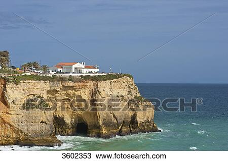 Stock Image - Coast at Carvoeiro, Algarve, Portugal . Fotosearch