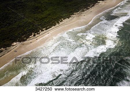 Coast of Fraser Island, Australia, aerial view View Large Photo Image Stock Image - Coast of Fraser Island, Australia, aerial view . Fotosearch