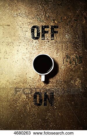 Coffee cup as on-off-switch View Large Photo Image Stock Image - Coffee cup as on-off-switch . Fotosearch