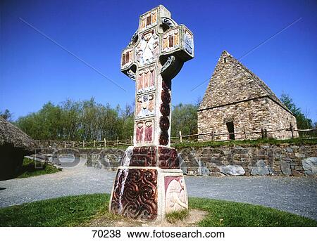 Cross on tomb, Wexford, Leinster, Republic Of Ireland View Large Photo Image Stock Photo - Cross on tomb, Wexford, Leinster, Republic Of Ireland . Fotosearch