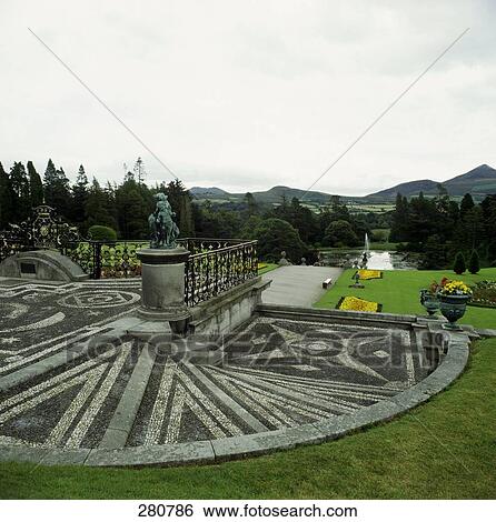 Decorative steps in formal garden View Large Photo Image Stock Photograph - Decorative steps in formal garden . Fotosearch