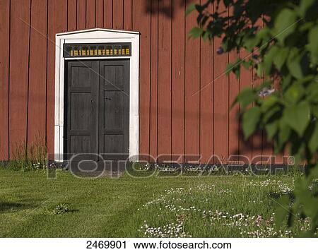 Stock Image - Entrance of torp, Hoeghult, Sweden . Fotosearch
