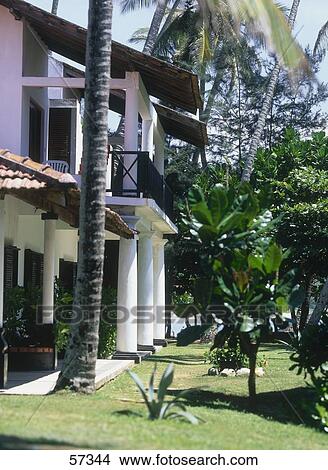 Facade of hotel, Sri Lanka View Large Photo Image Picture - Facade of hotel, Sri Lanka . Fotosearch
