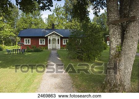 Facade of house, Lindbergstorp, Sweden View Large Photo Image Stock Image - Facade of house, Lindbergstorp, Sweden . Fotosearch