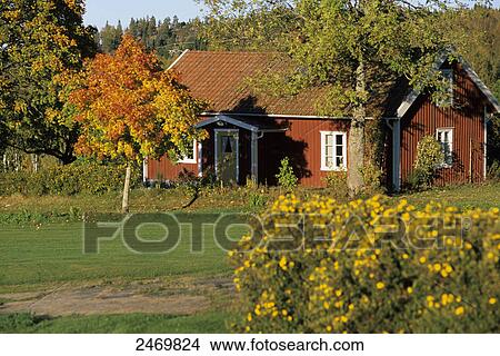Facade of house, Sweden View Large Photo Image Picture - Facade of house, Sweden . Fotosearch