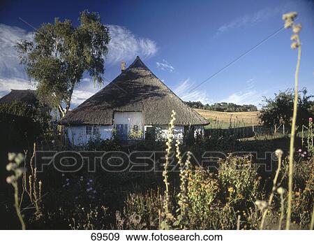 Facade of hut, Gross Zicker, Ruegen, Mecklenburg-Western Pomerania, Germany View Large Photo Image Stock Photo - Facade of hut, Gross Zicker, Ruegen, Mecklenburg-Western Pomerania, Germany . Fotosearch