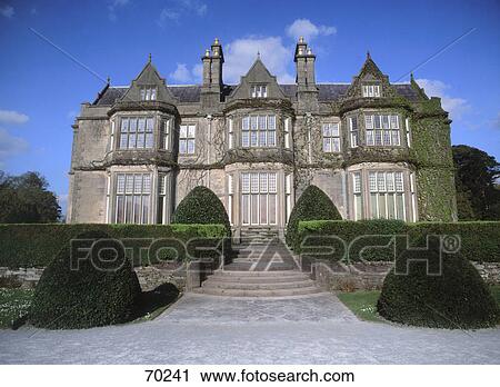 Facade of mansion, Killarney, County Kerry, Munster, Republic Of Ireland View Large Photo Image Stock Image - Facade of mansion, Killarney, County Kerry, Munster, Republic Of Ireland . Fotosearch