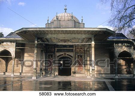 Stock Image - Facade of palace, Topkapi Palace, Istanbul, Turkey . Fotosearch