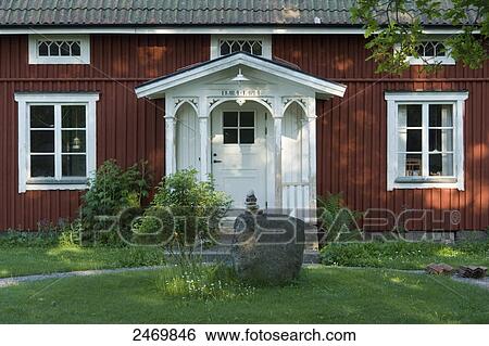 Facade of torp, Hoeghult, Sweden View Large Photo Image Stock Photograph - Facade of torp, Hoeghult, Sweden . Fotosearch