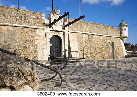 Fort Ponta da Bandeira in Lagos, Algarve, Portugal View Large Photo Image Stock Photo - Fort Ponta da Bandeira in Lagos, Algarve, Portugal . Fotosearch