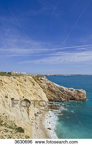 Stock Photograph - Fortaleza de Beliche, Cabo de Sao Vicente, Algarve, Portugal . Fotosearch