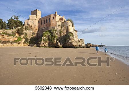 Stock Photo - Fortaleza de Sao Joao, Ferragudo, Algarve, Portugal . Fotosearch