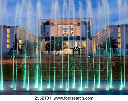 Fountain in front of government building, Berlin, Germany View Large Photo Image Stock Image - Fountain in front of government building, Berlin, Germany . Fotosearch