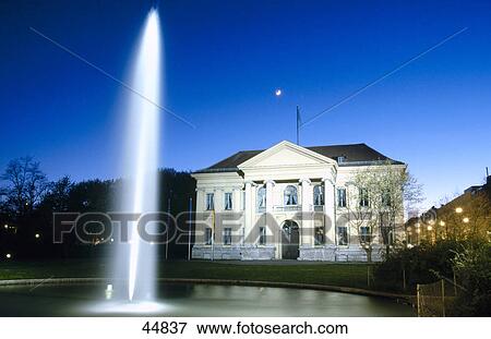 Fountain in front of mansion, Prinz-Carl-Palais, Munich, Bavaria, Germany View Large Photo Image Stock Photo - Fountain in front of mansion, Prinz-Carl-Palais, Munich, Bavaria, Germany . Fotosearch