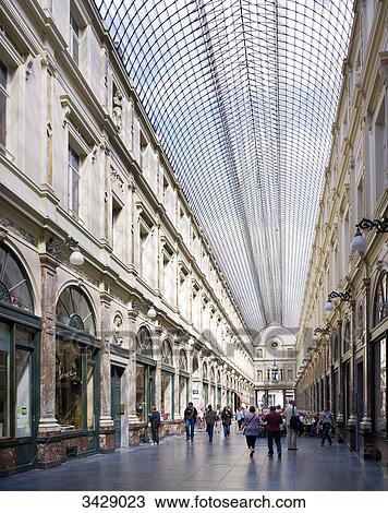 Galeries Royales Saint-Hubert, Brussels, Belgium, Europe View Large Photo Image Stock Image - Galeries Royales Saint-Hubert, Brussels, Belgium, Europe . Fotosearch