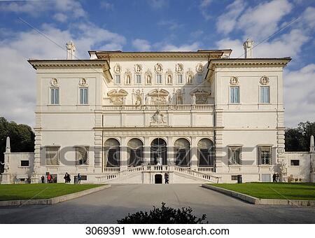 Galleria Borghese, Rome, Italy, front view View Large Photo Image Stock Image - Galleria Borghese, Rome, Italy, front view . Fotosearch