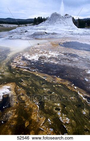 Stock Photograph - Geyser spouting water . Fotosearch