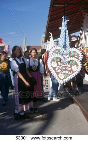Gingerbread hearts displayed in store, Oktoberfest, Munich, Bavaria, Germany View Large Photo Image Stock Image - Gingerbread hearts displayed in store, Oktoberfest, Munich, Bavaria, Germany . Fotosearch