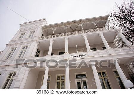 Stock Image - Haus Sellin, Ruegen, Mecklenburg-Western Pomerania, Germany, Europe . Fotosearch