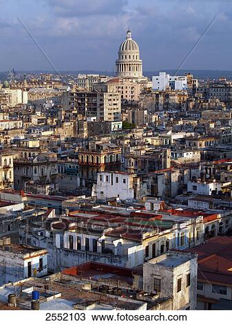 High angle view of city, Greater Antilles, Havana, Cuba View Large Photo Image Stock Image - High angle view of city, Greater Antilles, Havana, Cuba . Fotosearch
