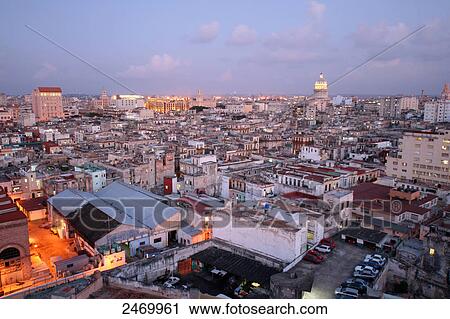 High angle view of cityscape, Havana, Cuba View Large Photo Image Stock Image - High angle view of cityscape, Havana, Cuba . Fotosearch